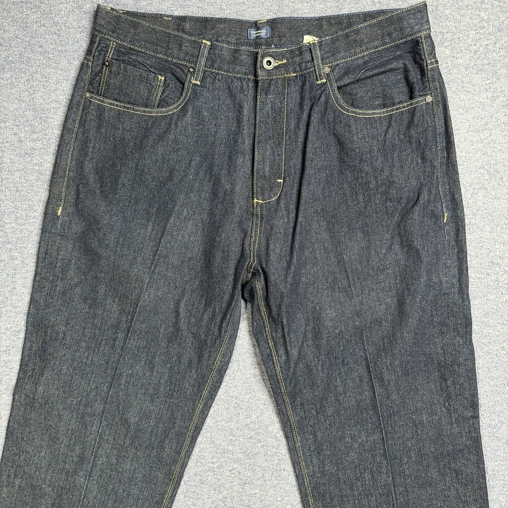 Sean John Original Garvey Dark Wash Jeans Mens 38x32 Indigo Straight Leg Denim